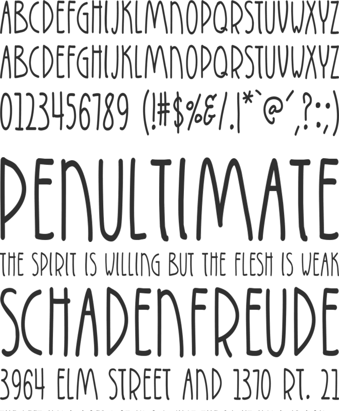 K26Infinitus font preview