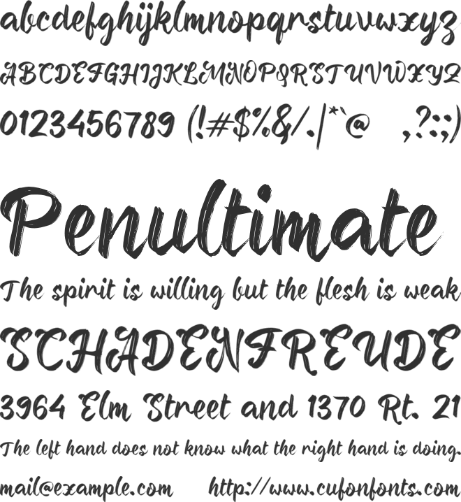 b Berkhitan font preview