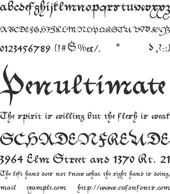 MKantzley font preview