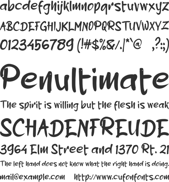 b Bikin Asyik font preview