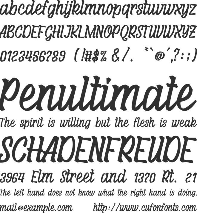 Maksum font preview