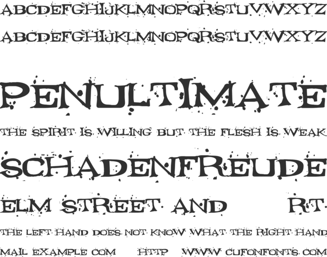 Fontocide font preview