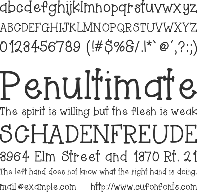 HelloAsparagus font preview