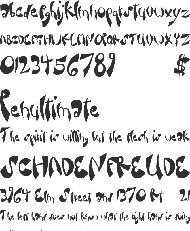 FancySauce font preview