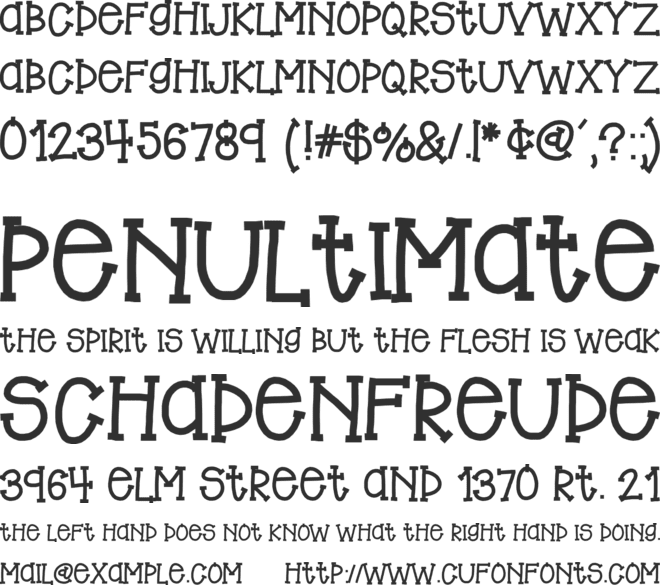 HelloBigBen font preview