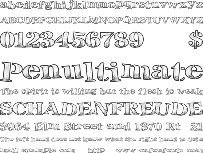 BreakTime font preview