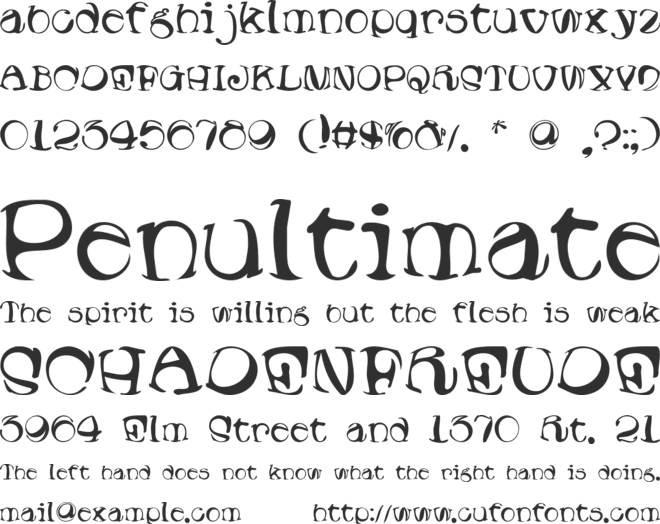 Lumpin font preview