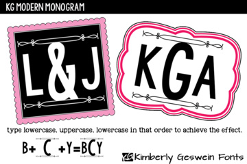 KG Modern Monogram