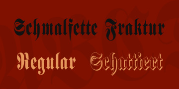 Schmalfette Fraktur