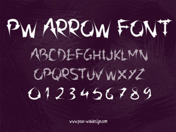 PW Arrow font