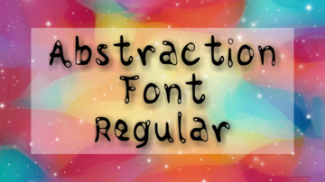 Abstraction Font