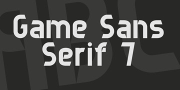 Game Sans Serif 7