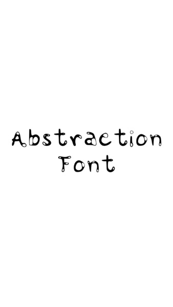 Abstraction Font