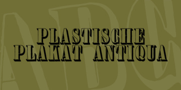 Plastische Plakat-Antiqua