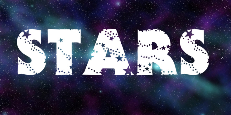 video star text font download