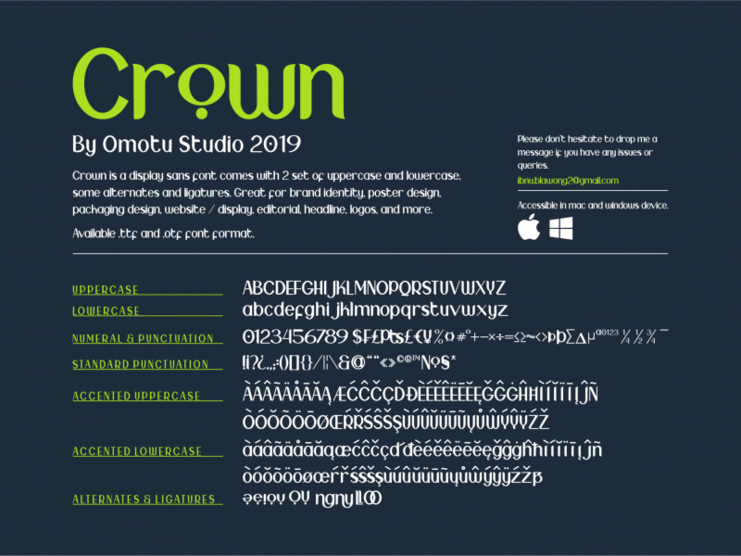 Download Crown Demo Font Download Free For Desktop Webfont PSD Mockup Templates