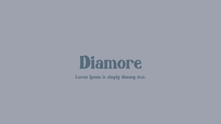 Diamore Font