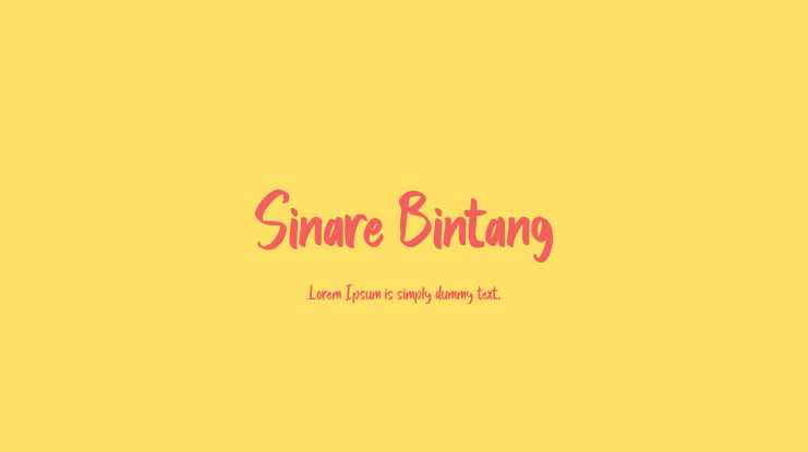 Sinare Bintang Font