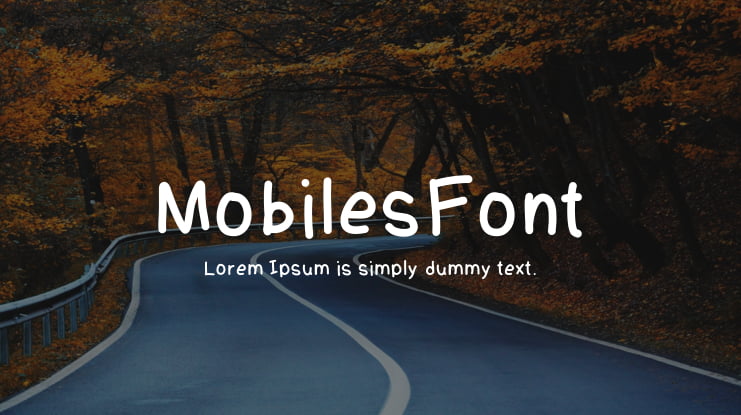 MobilesFont Font