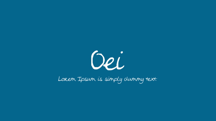 Oei Font