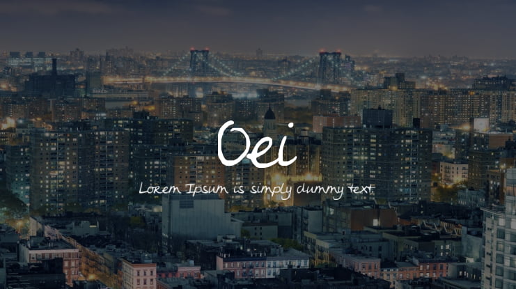 Oei Font