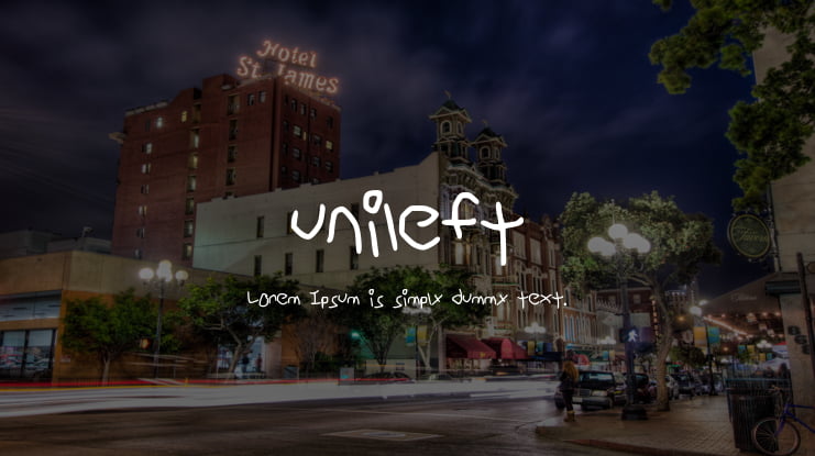 unileft Font