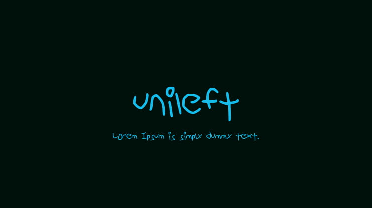 unileft Font