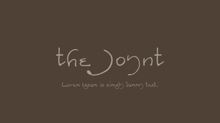 the Joynt Font