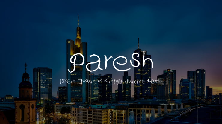 Paresh Font