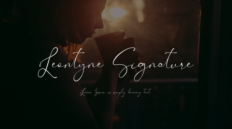 Leontyne Signature Font