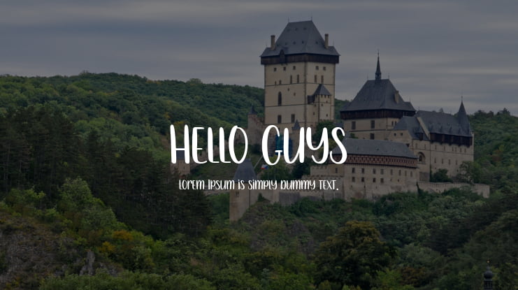 Hello Guys Font