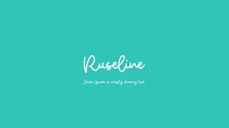 Ruseline Font