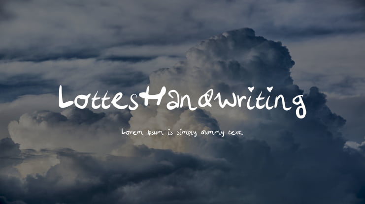 LottesHandwriting Font