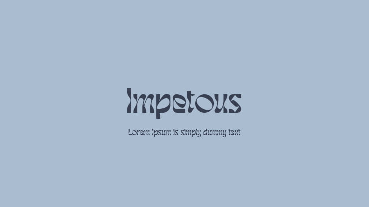 Impetous Font