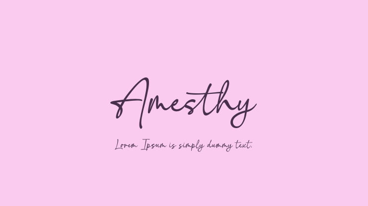 Amesthy Font