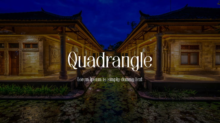 Quadrangle Font