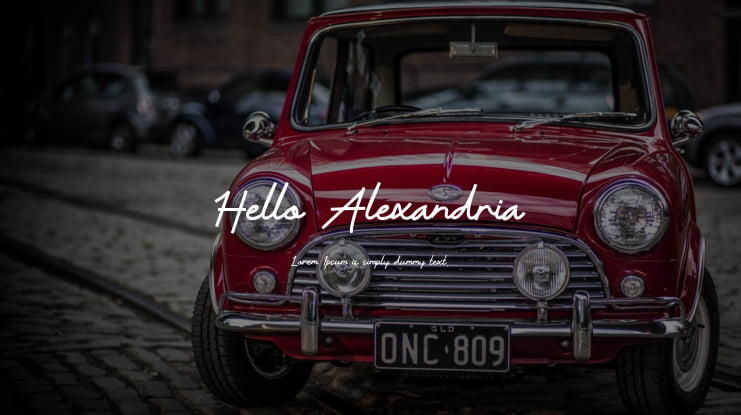 Hello Alexandria Font