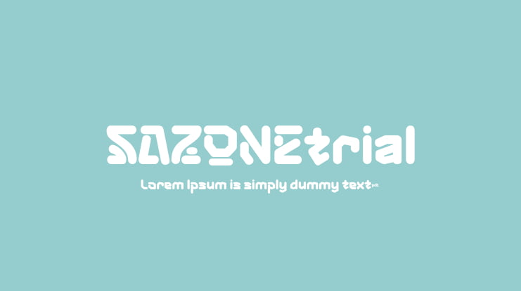 SAZONEtrial Font