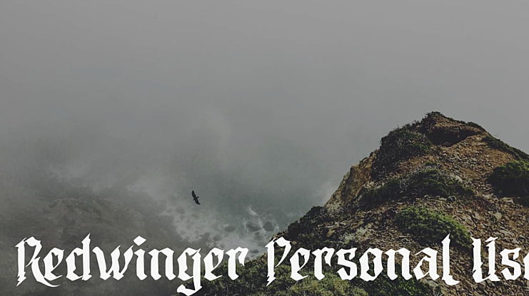 Redwinger Personal Use Font