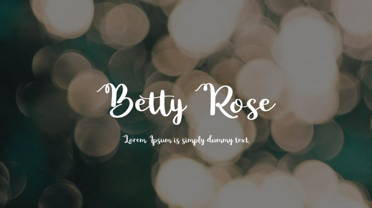 Betty Rose Font