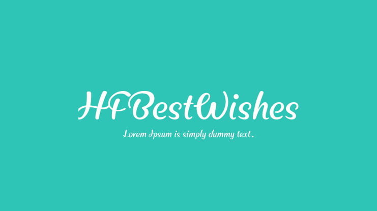 HFBestWishes Font