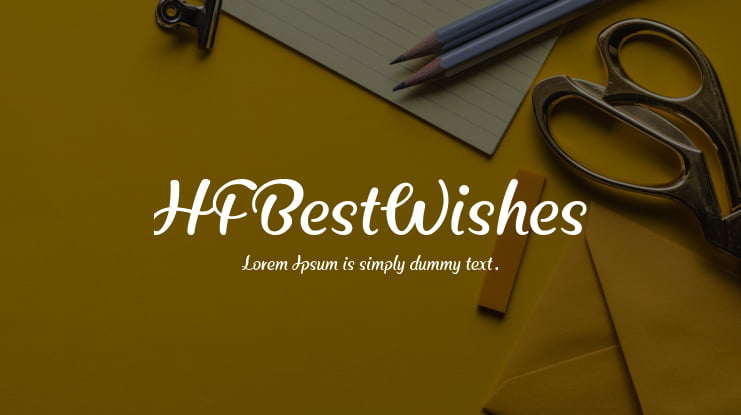 HFBestWishes Font