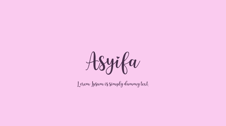 Asyifa Font