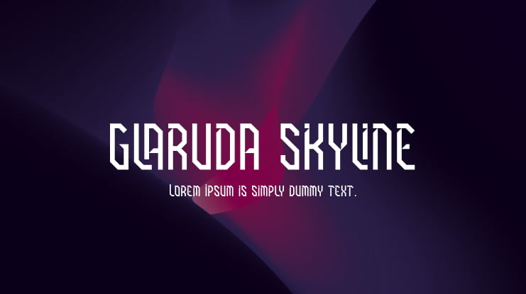 GLARUDA SKYLINE Font