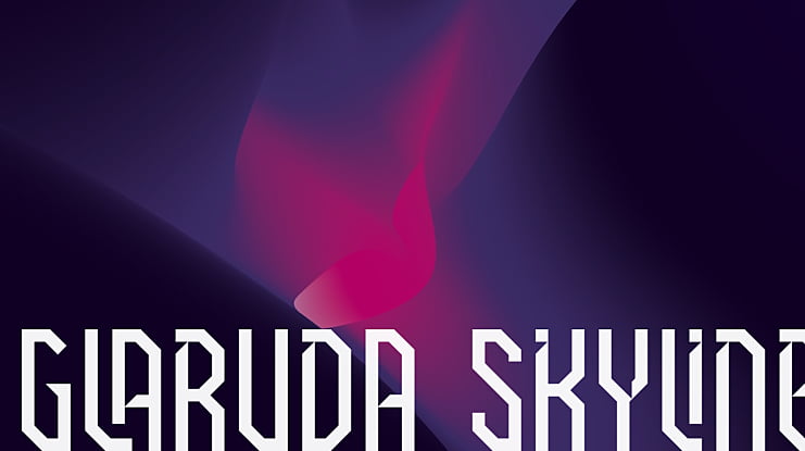 GLARUDA SKYLINE Font