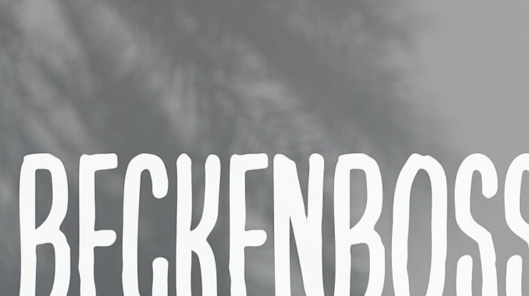 BECKENBOSS Font