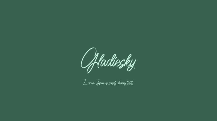 Gladiesky Font