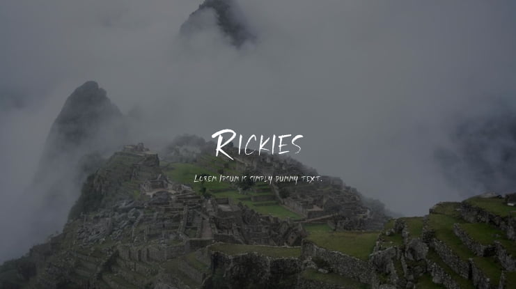 Rickies Font