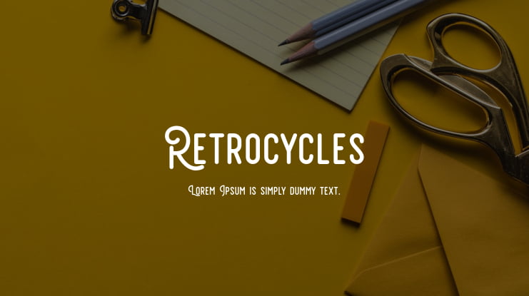 Retrocycles Font