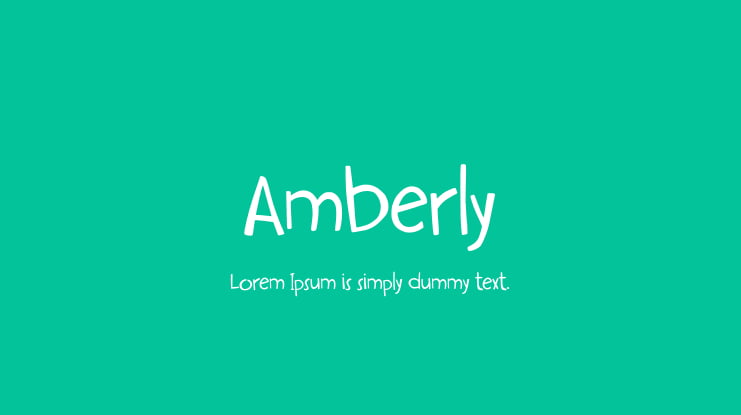 Amberly Font, Webfont & Desktop